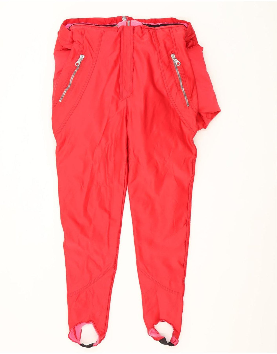 Salopetă de schi Vintage pentru femei UK 12 Medium Red