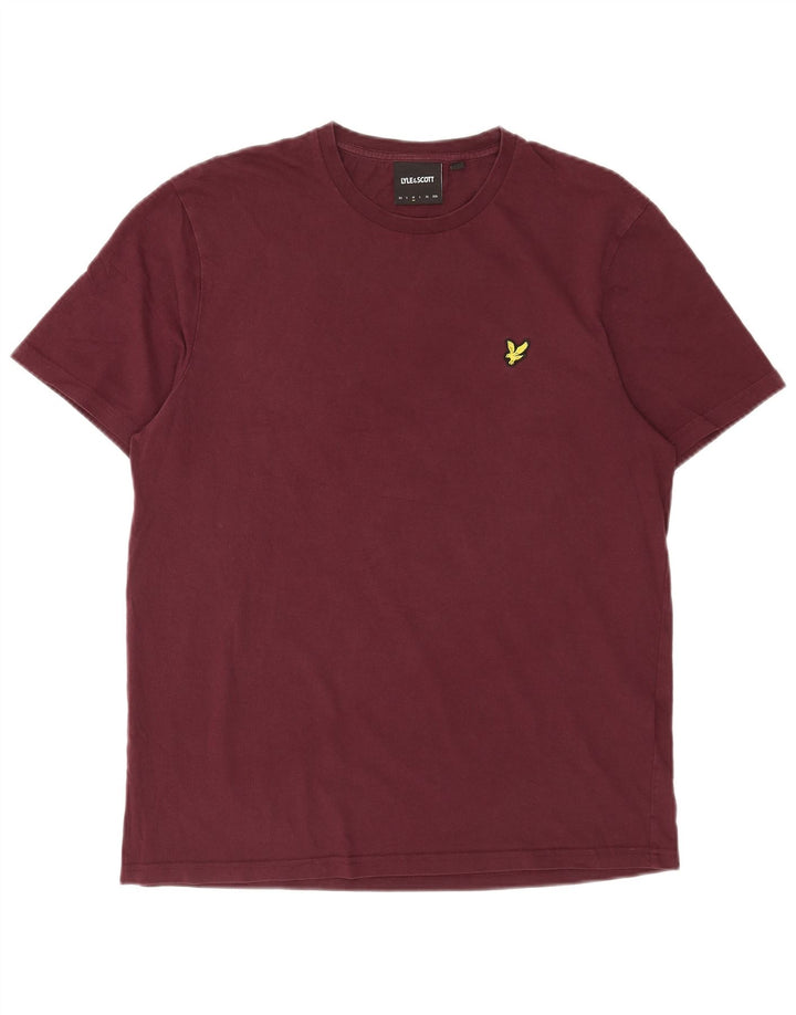 Tricou pentru bărbați Lyle & Scott Top din bumbac maro mediu
