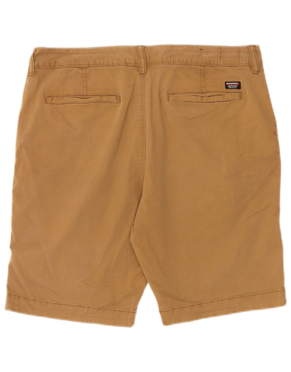 Pantaloni scurți chino subțiri Superdry pentru bărbați W34, bumbac, bej, mari