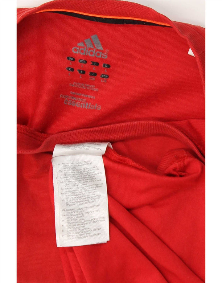 Tricou Adidas Climalite pentru bărbați Top mare bumbac roșu