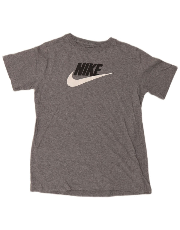Tricou grafic Nike pentru băieți Top 13-14 ani XL bumbac gri