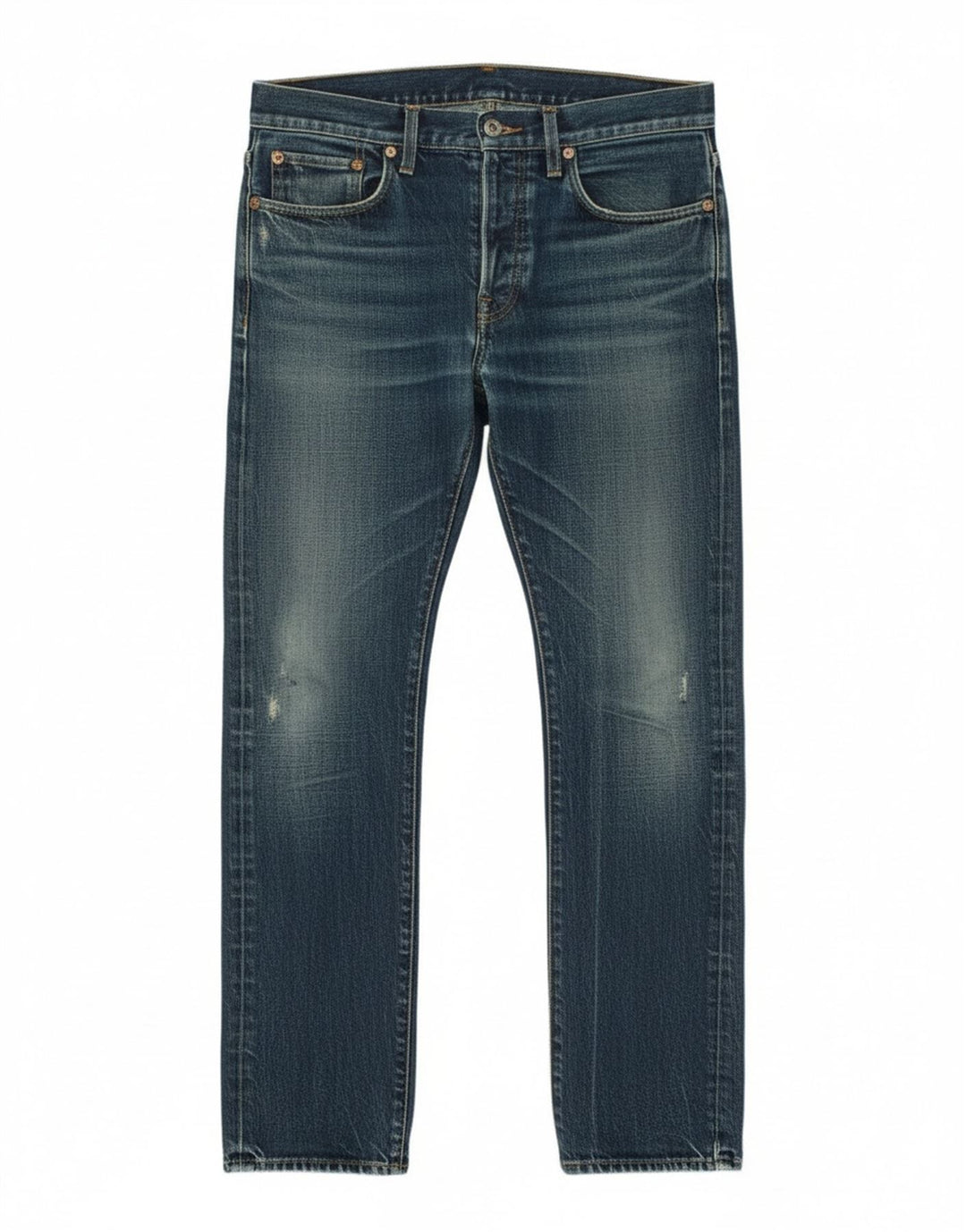 Blugi slim pentru bărbați G-Star Distressed W33 L34 Bumbac albastru