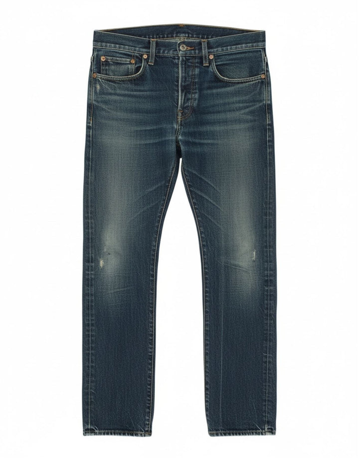 Blugi slim pentru bărbați G-Star Distressed W33 L34 Bumbac albastru