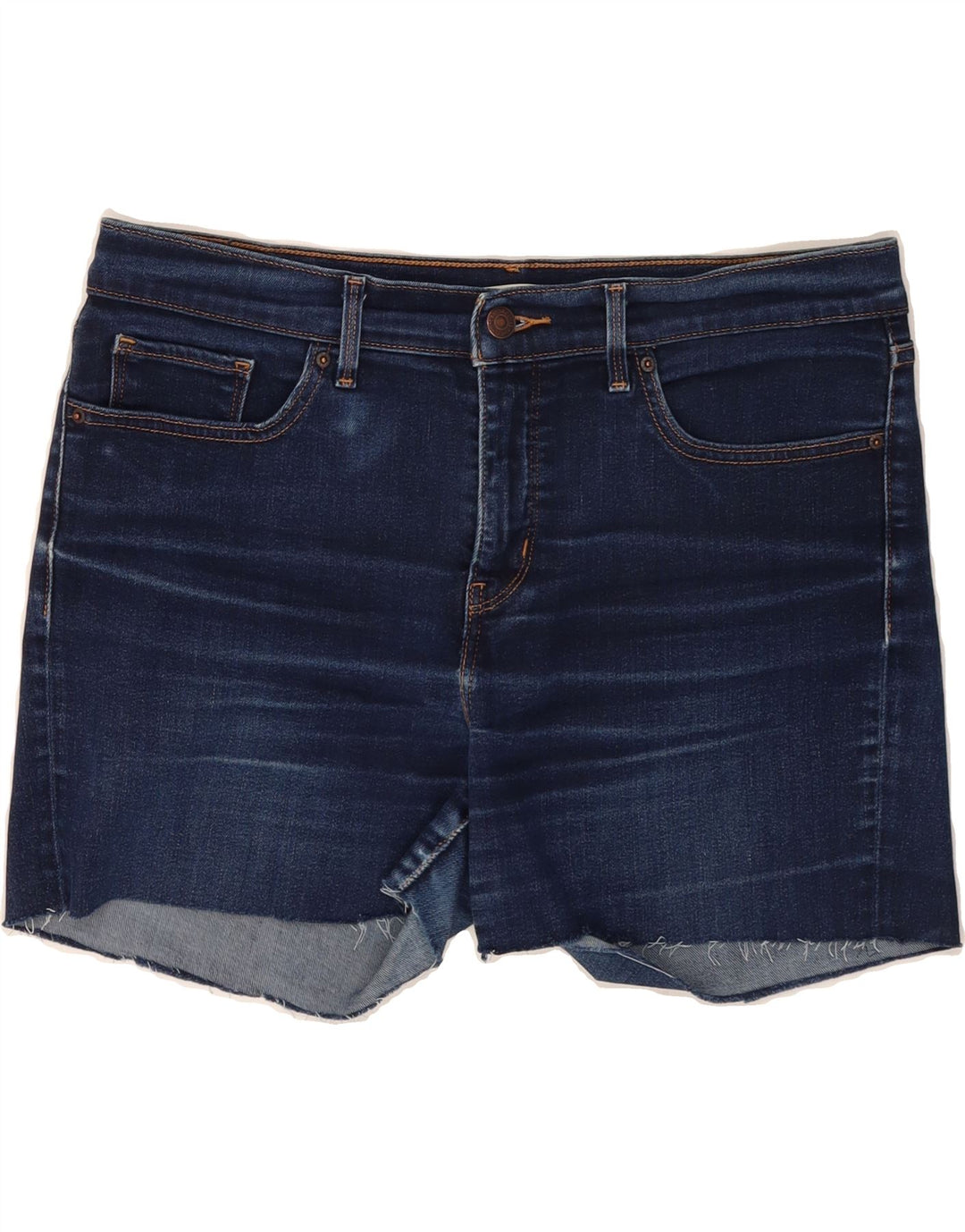 LEVI'S Womens 314 Denim Shorts W32 Large  Navy Blue Vintage Levi's and Second-Hand Levi's from Messina Hembry 