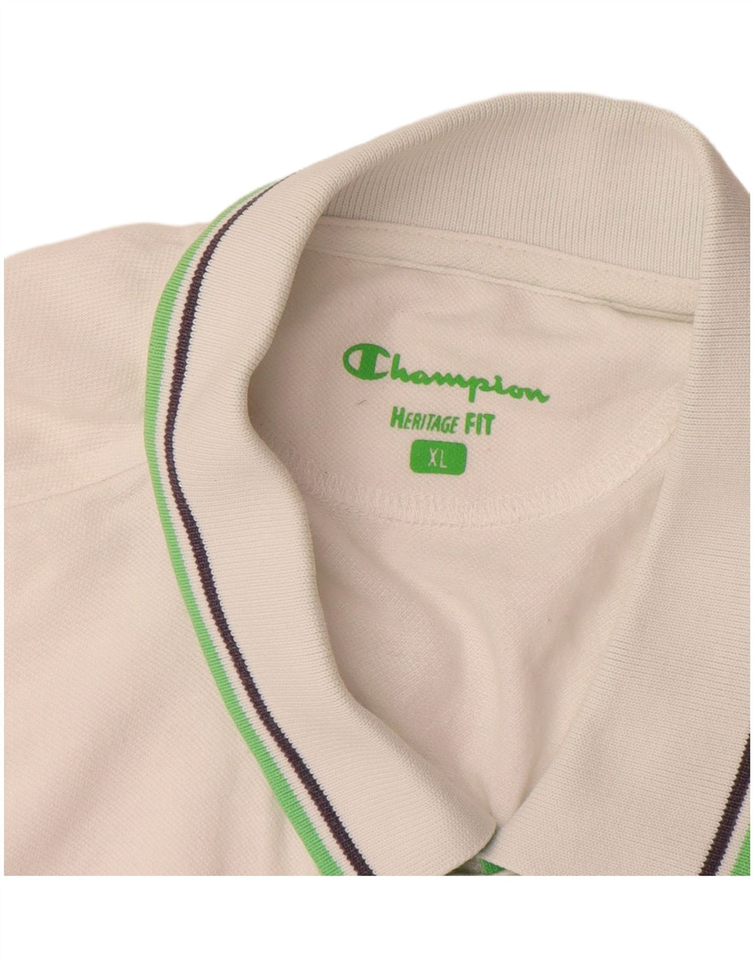 Tricou polo pentru bărbați CHAMPION Heritage Fit XL, alb