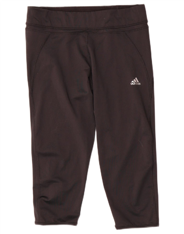Leggings Adidas Climalite Capri pentru femei Marea Britanie 16/18 Poliester negru mare