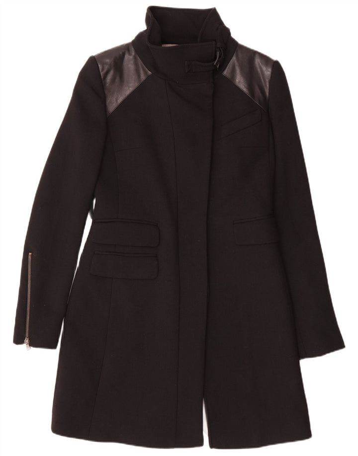 Palton pentru femei PINKO UK 8 mic, negru, acetat bloc de culoare