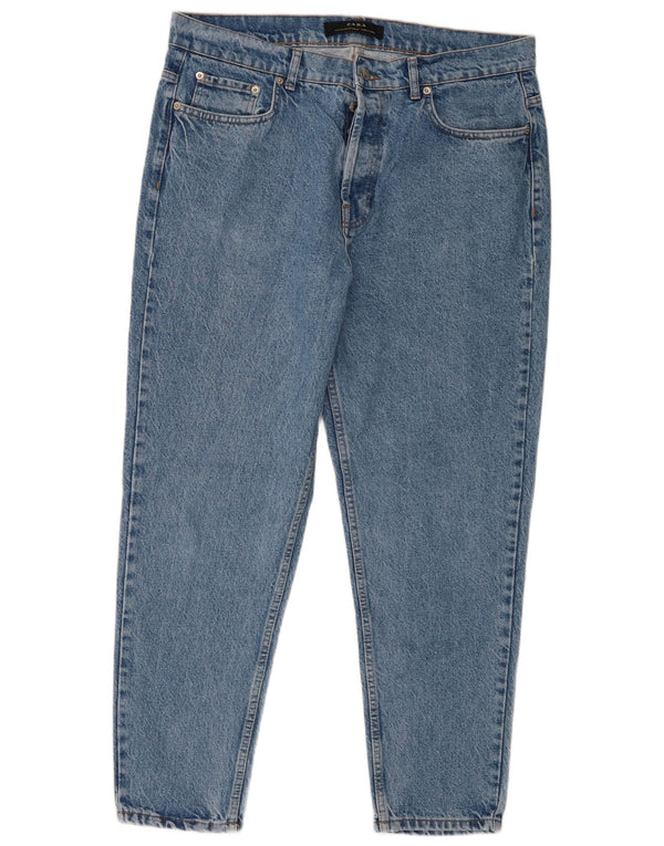 Blugi conici pentru bărbați Zara EU 44 Large W34 L28 Blue Bumbac