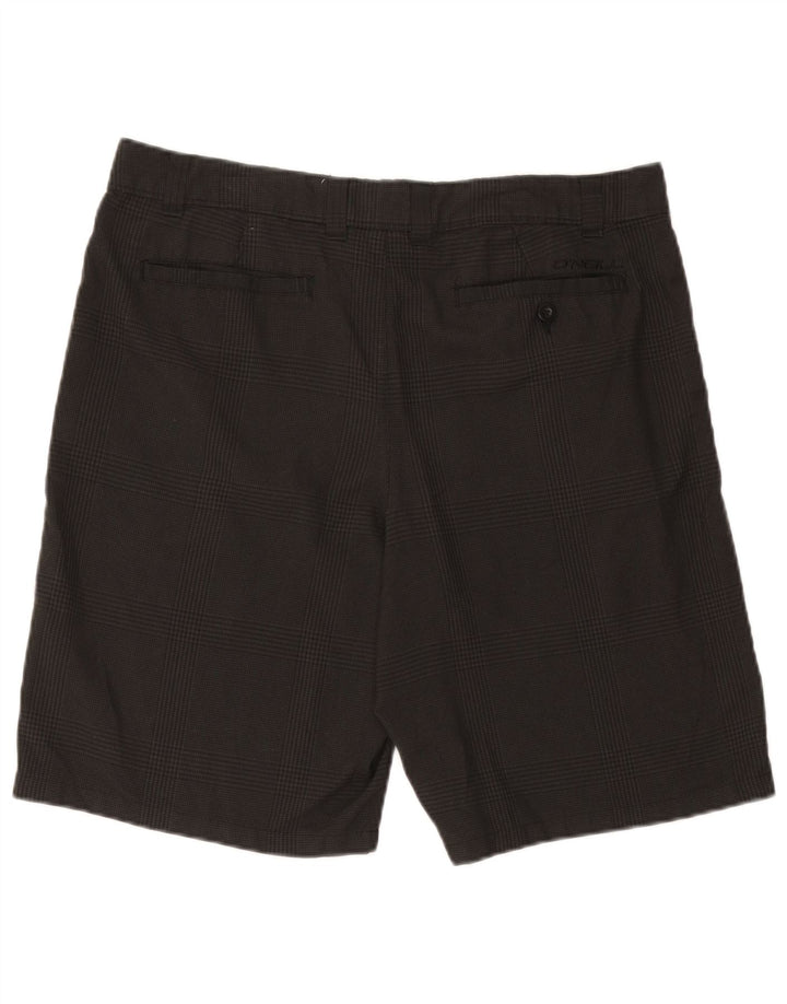 Pantaloni scurți chino pentru bărbați O'Neill W36, poliester cu carouri mari, negru