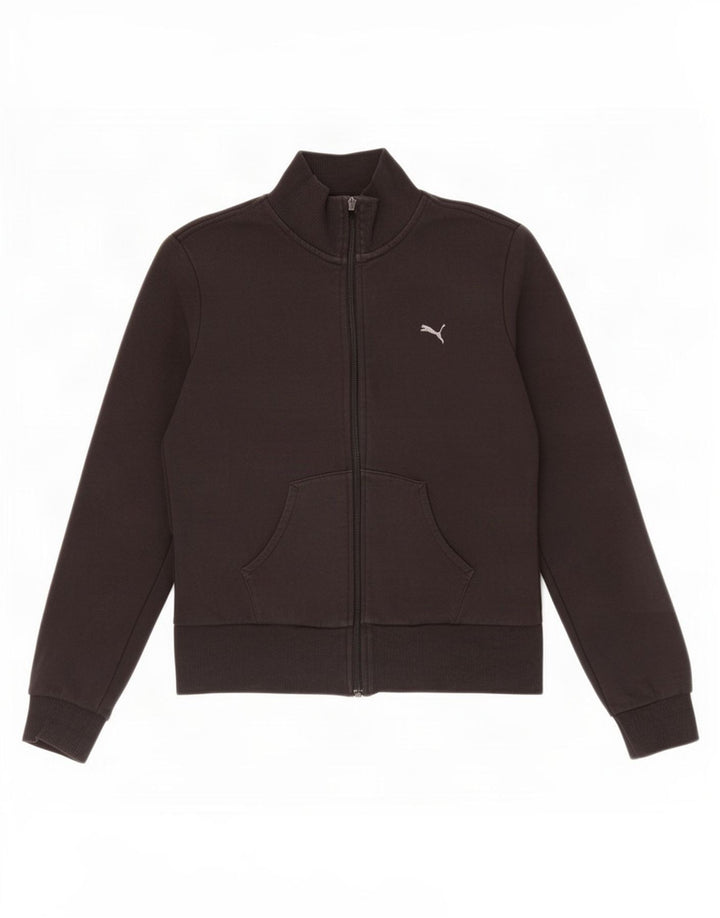 Jachetă de trening Puma pentru femei UK 12, bumbac mediu negru