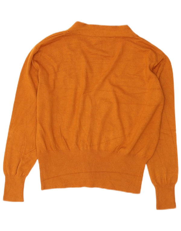 Pulover cardigan pentru femei Zara UK 14, viscoză maro medie