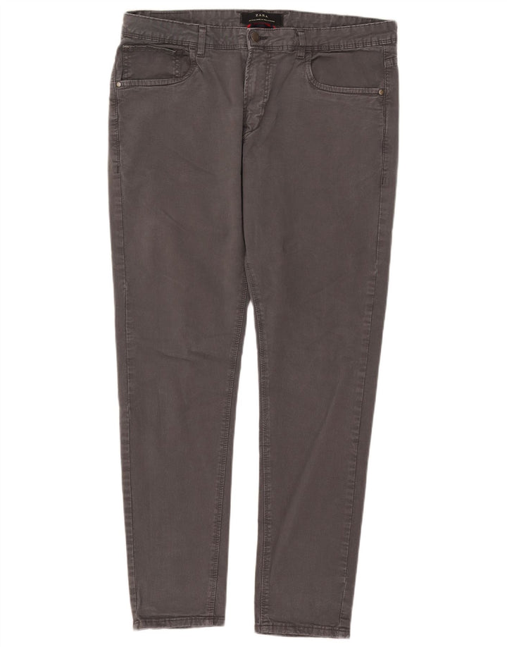 Blugi slim pentru bărbați Zara EU 44 Large W34 L29 Bumbac gri