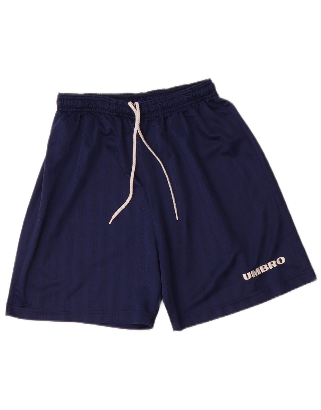 Pantaloni scurți sport Umbro pentru bărbați, poliester cu dungi medii bleumarin