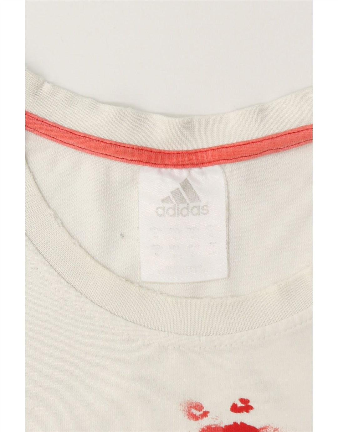 Tricou grafic ADIDAS pentru bărbați Top mediu din bumbac alb
