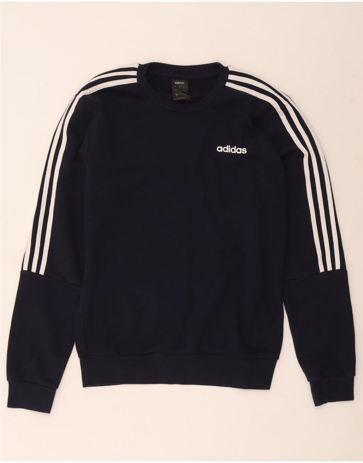 Hanorac pentru bărbați Adidas Jumper mic, bleumarin, bumbac