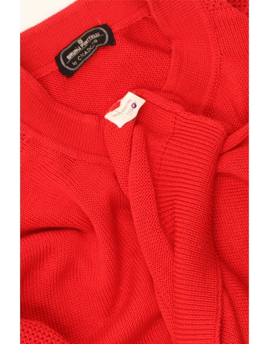 Cardigan Vintage pentru bărbați, bumbac roșu mare