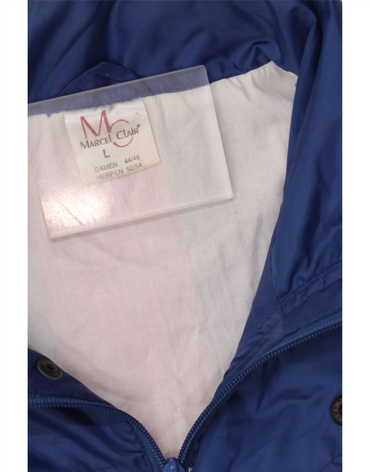 MARCEL CLAIR Jachetă de ploaie cu glugă pentru bărbați UK 40, mare, albastru