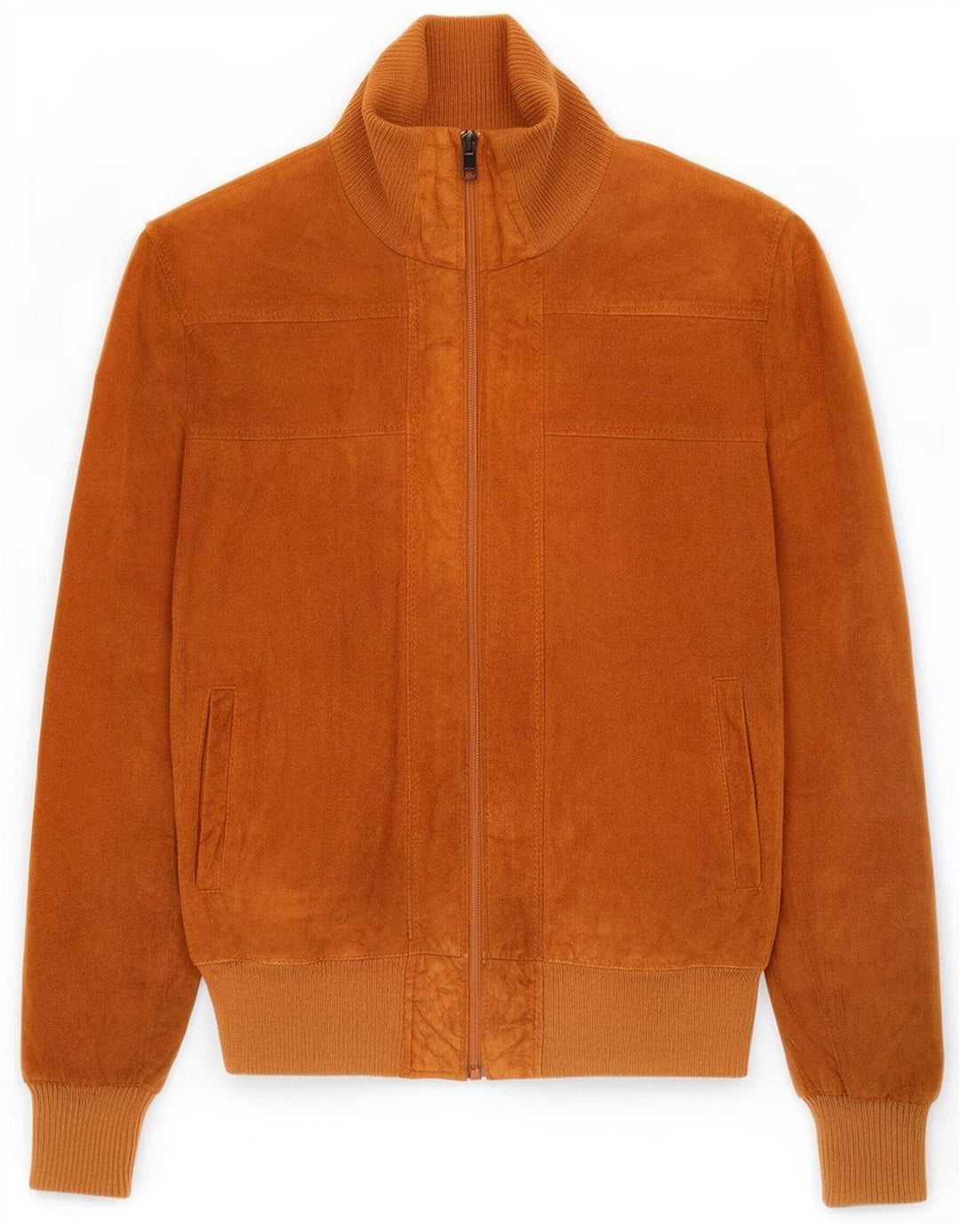 Bomber vintage pentru bărbați din piele intoarsa UK 36 mic maro