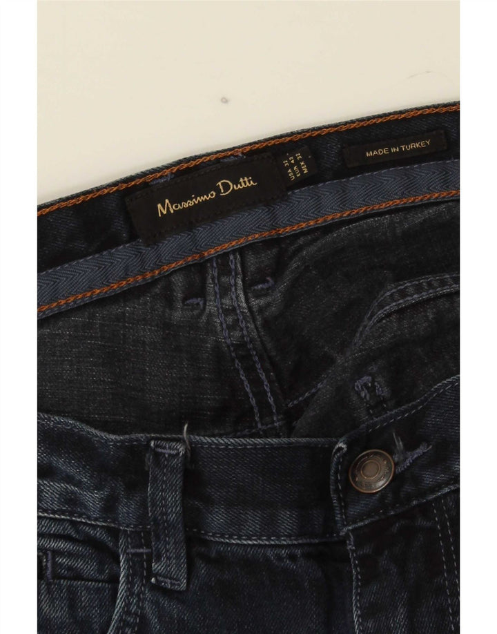 Blugi drepți Massimo Dutti pentru bărbați EU 42 Large W32 L32 Bleumarin
