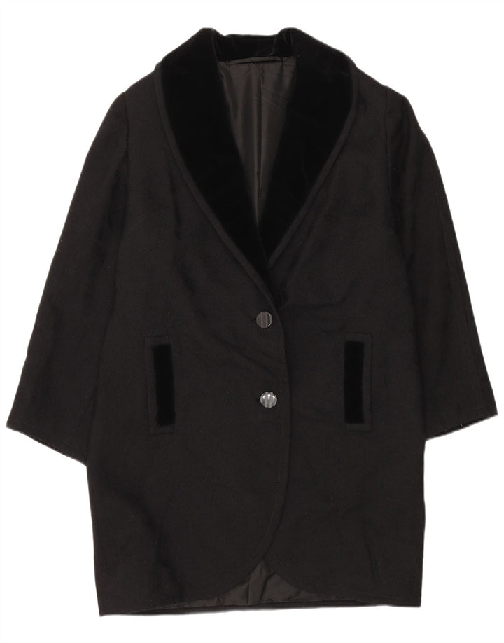 Pardesiu VINTAGE pentru femei UK 18 XL negru