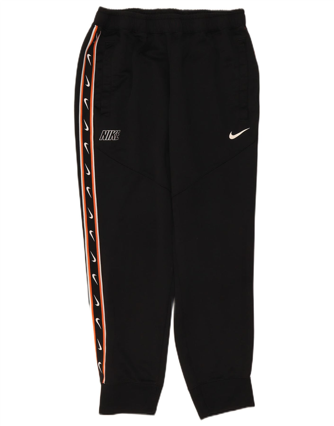 Pantaloni de trening grafic Nike pentru femei Pantaloni de jogging UK 16 Poliester negru mare