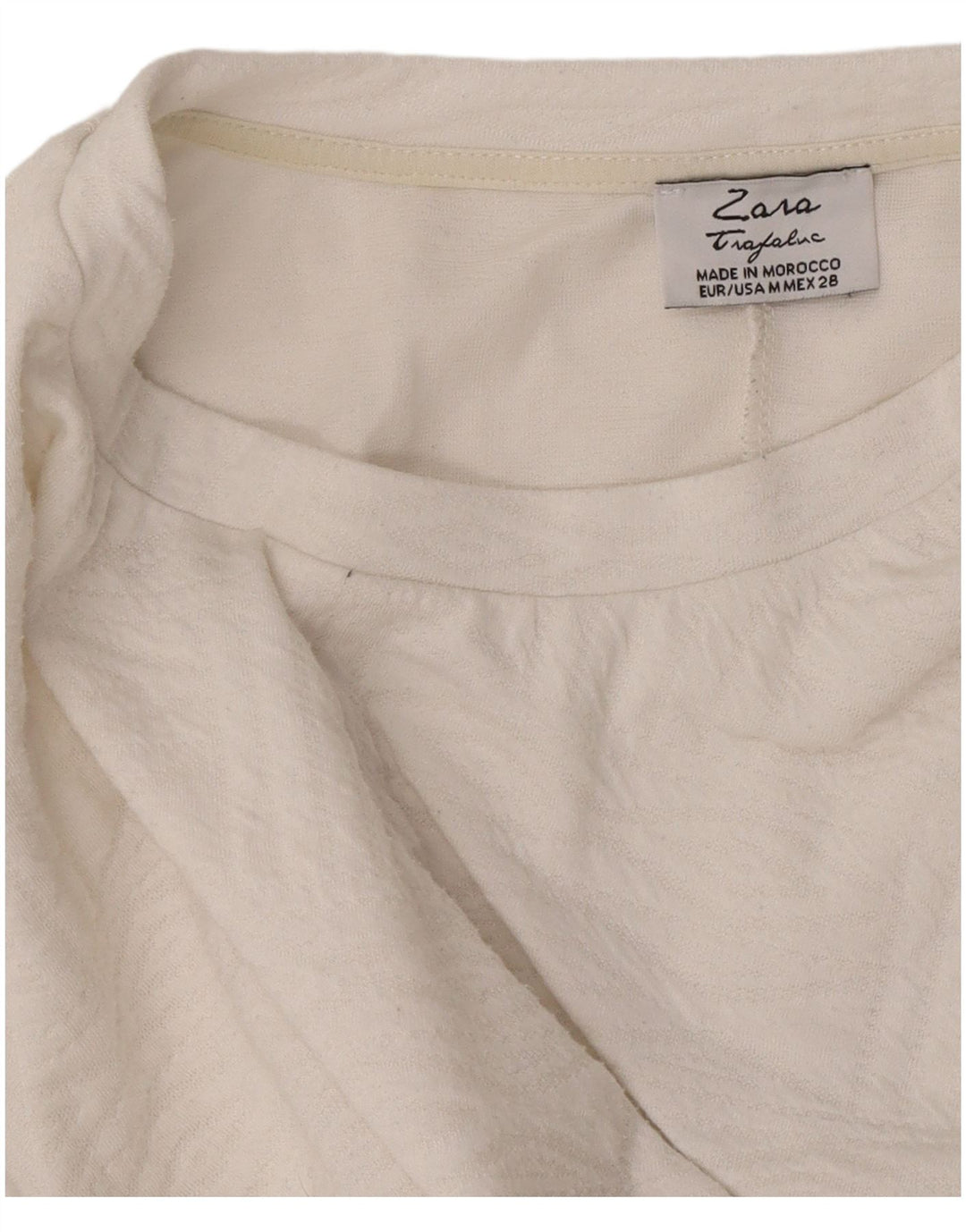 Rochie A-Line Trafaluc pentru femei Zara UK 12 Medium White
