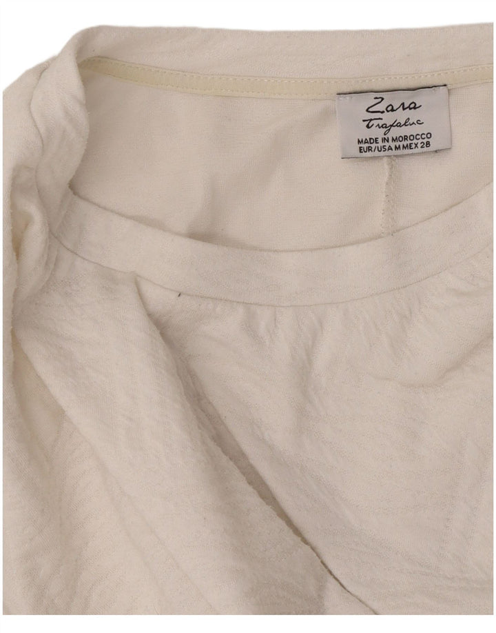 Rochie A-Line Trafaluc pentru femei Zara UK 12 Medium White