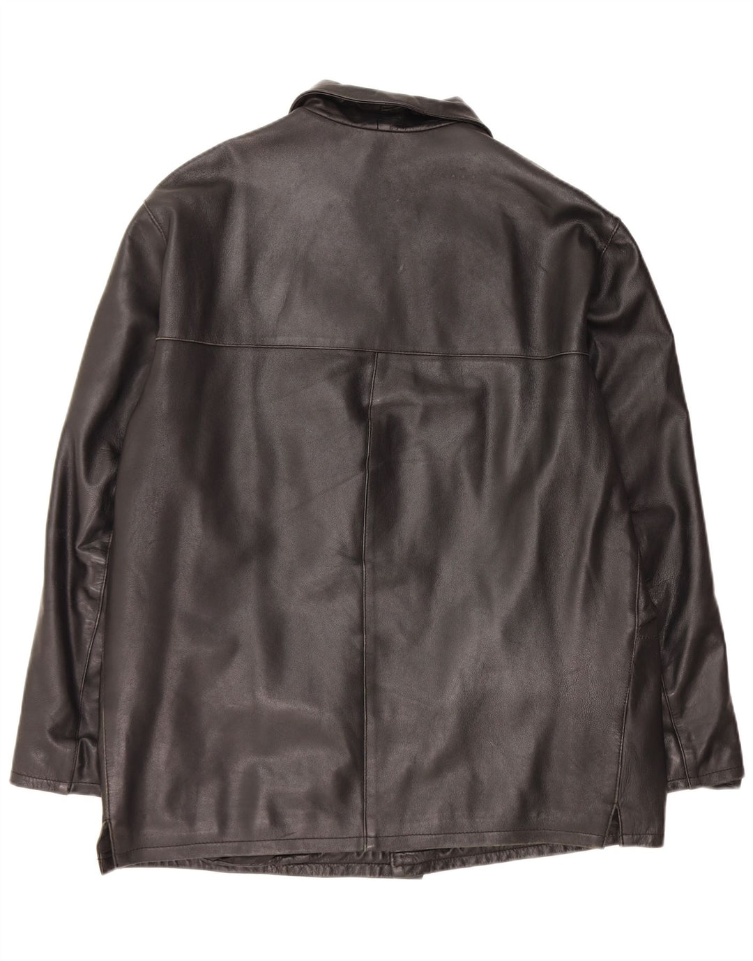 Jachetă de piele vintage pentru bărbați UK 42 XL din piele neagră