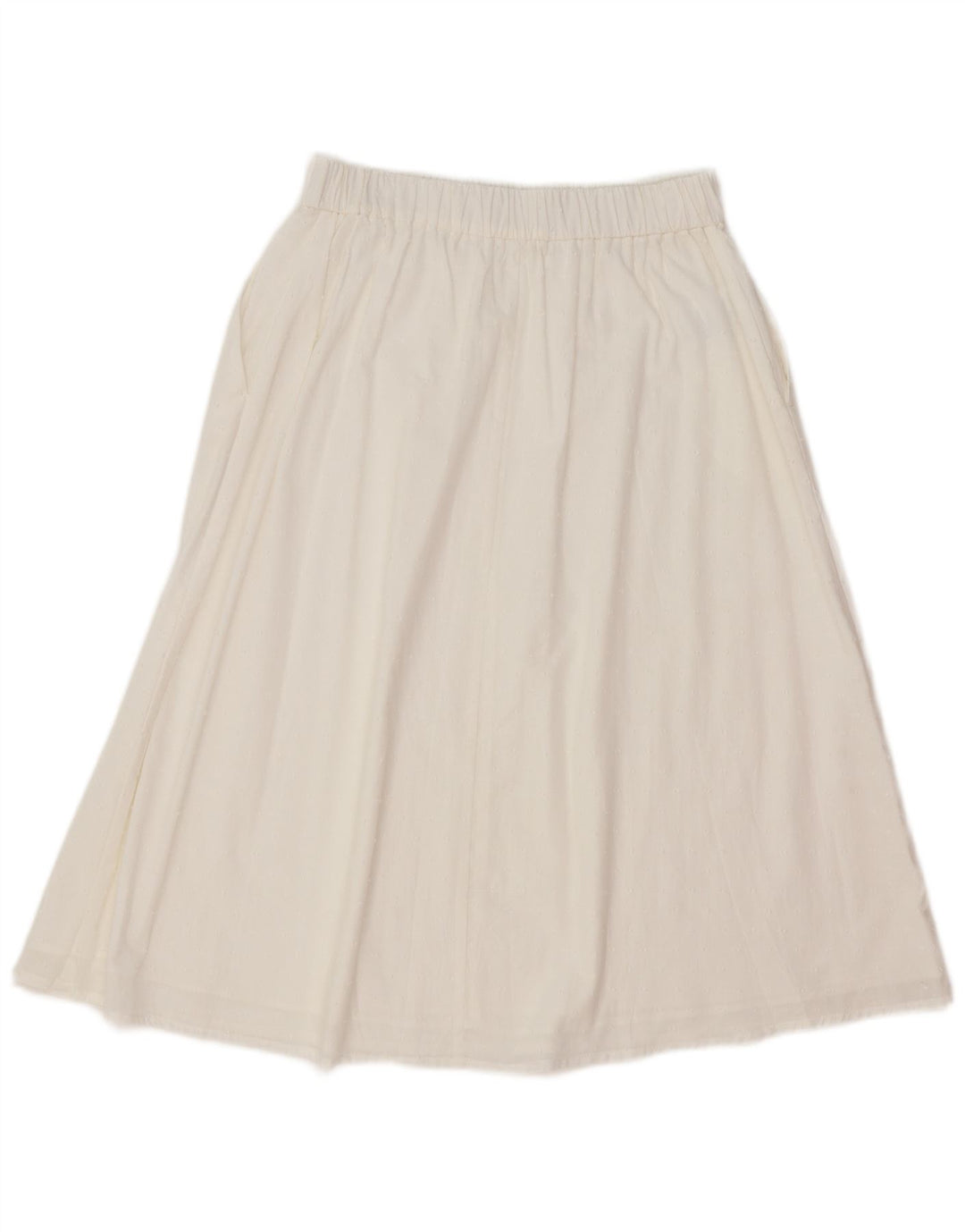 Fustă A-Line pentru femei Benetton Medium W30 Bumbac alb