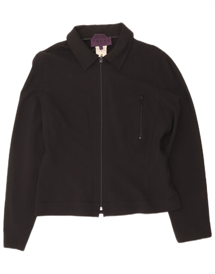 Jachetă Bomber pentru femei Trend IT 44 Medium Bleumarin Viscoză