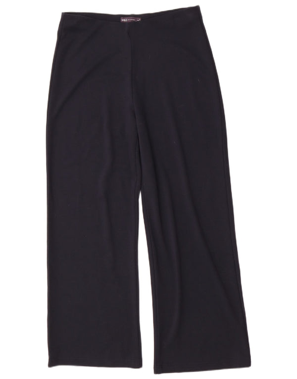 Pantaloni casual pentru femei Marks & Spencer UK 14 Large W32 L30 Bleumarin