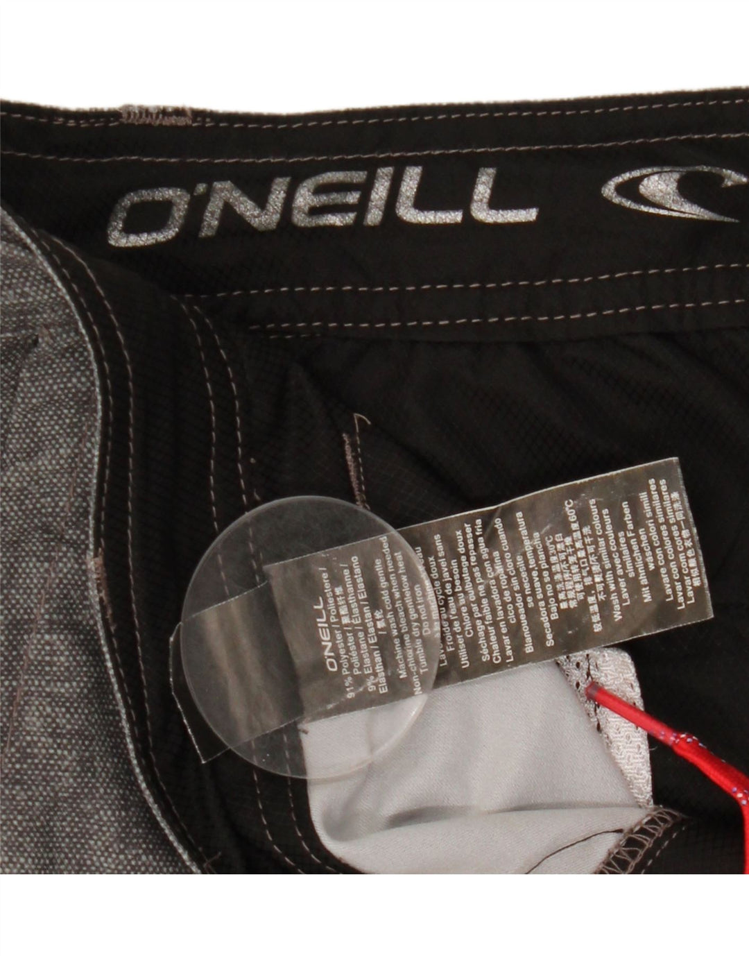 Pantaloni scurți chino pentru bărbați O'Neill W34, mari, gri, poliester pătat