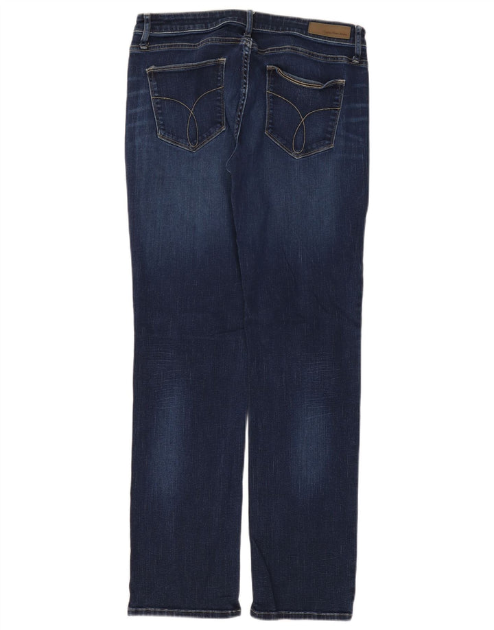 Blugi drepti pentru femei Calvin Klein W30 L32 bleumarin