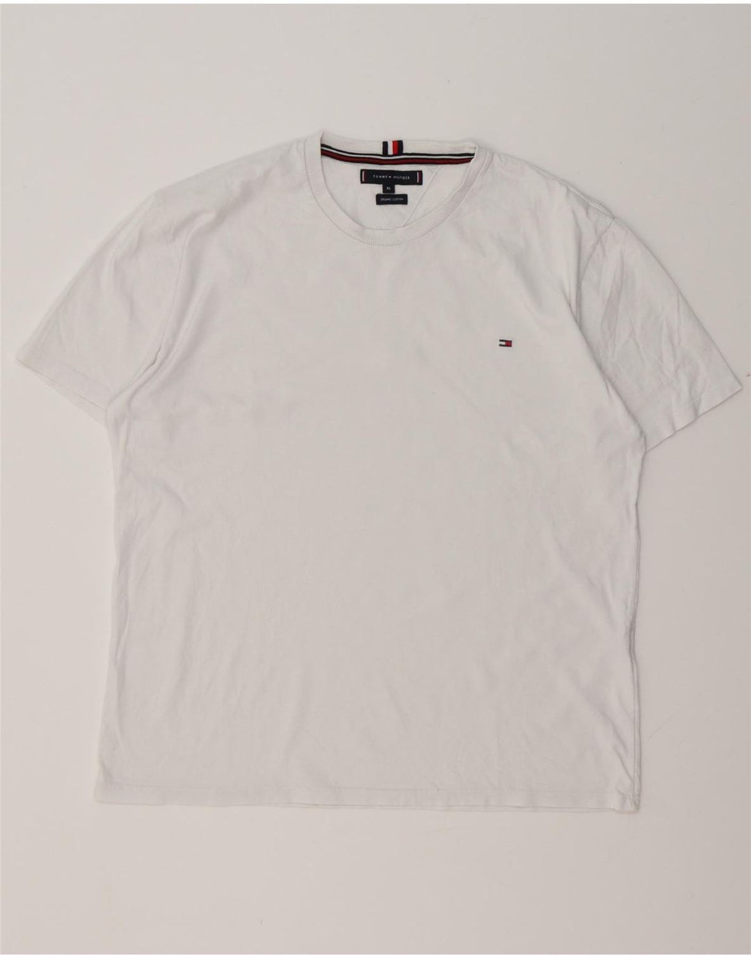 TOMMY HILFIGER Tricou pentru femei Top UK 18 XL Bumbac alb