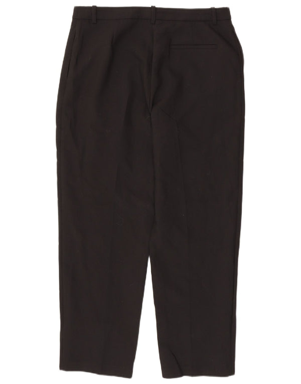 Pantaloni casual drepti pentru femei Marks & Spencer UK 16 Large W34 L30 Negru