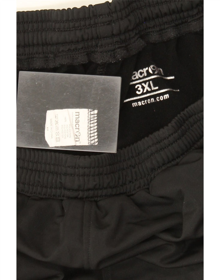 Pantaloni scurți sport grafic pentru bărbați Macron 3XL poliester negru