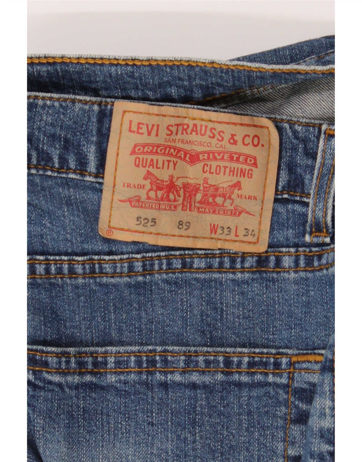 Blugi Levi's 525 Bootcut W33 L34 Bumbac albastru