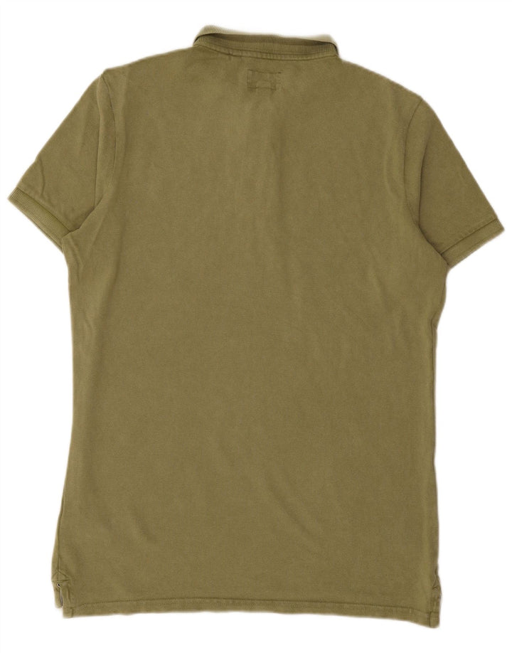 Tricou polo pentru bărbați SUPERDRY, bumbac verde mare