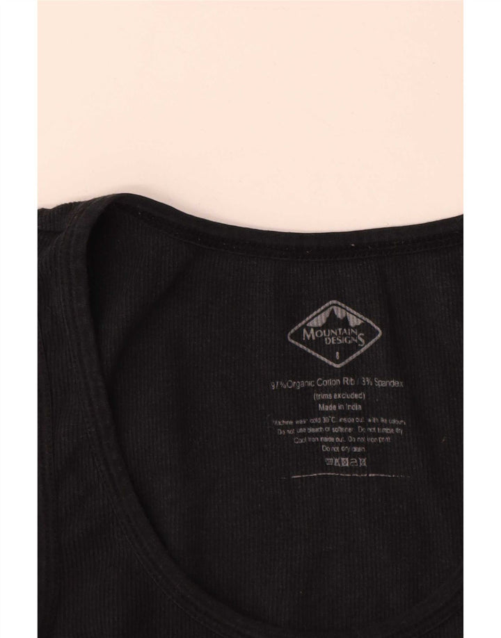 Vestă pentru femei Mountain Designs, UK 8, bumbac negru mic