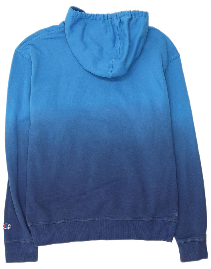 Pulover cu glugă pentru bărbați CHAMPION, albastru mediu, bumbac color bloc