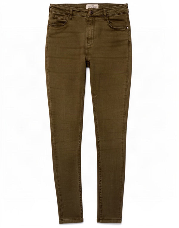 Fat Face Blugi skinny pentru femei UK 8 Small W28 L27 Kaki Bumbac