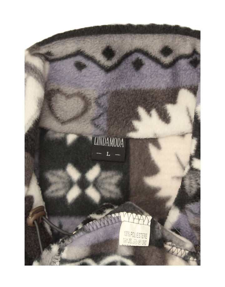 Jachetă vintage pentru bărbați din lână UK 40, mare, gri din poliester Fair Isle