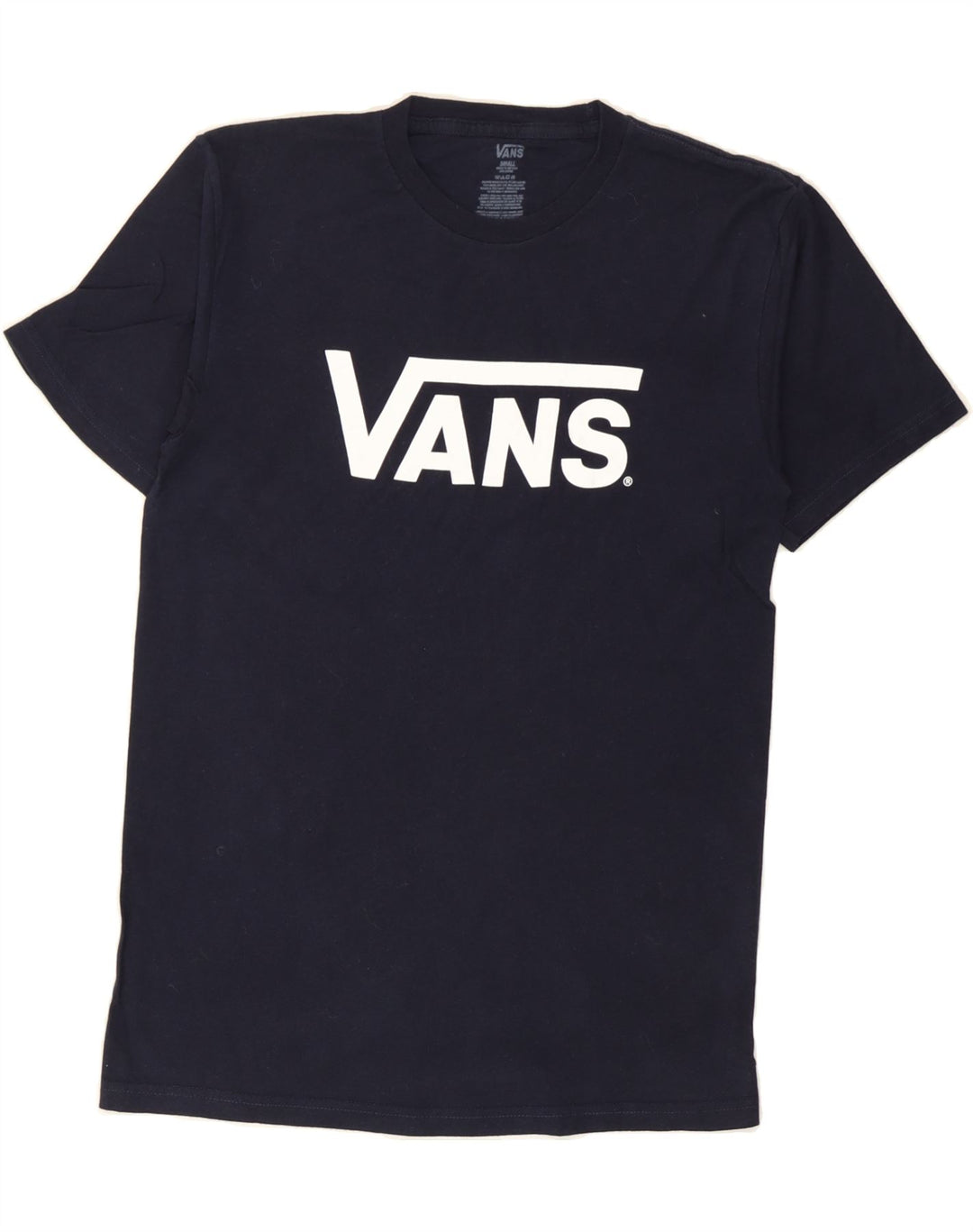 VANS Mens Graphic T-Shirt Top Small Navy Blue Vintage Vans and Second-Hand Vans from Messina Hembry 