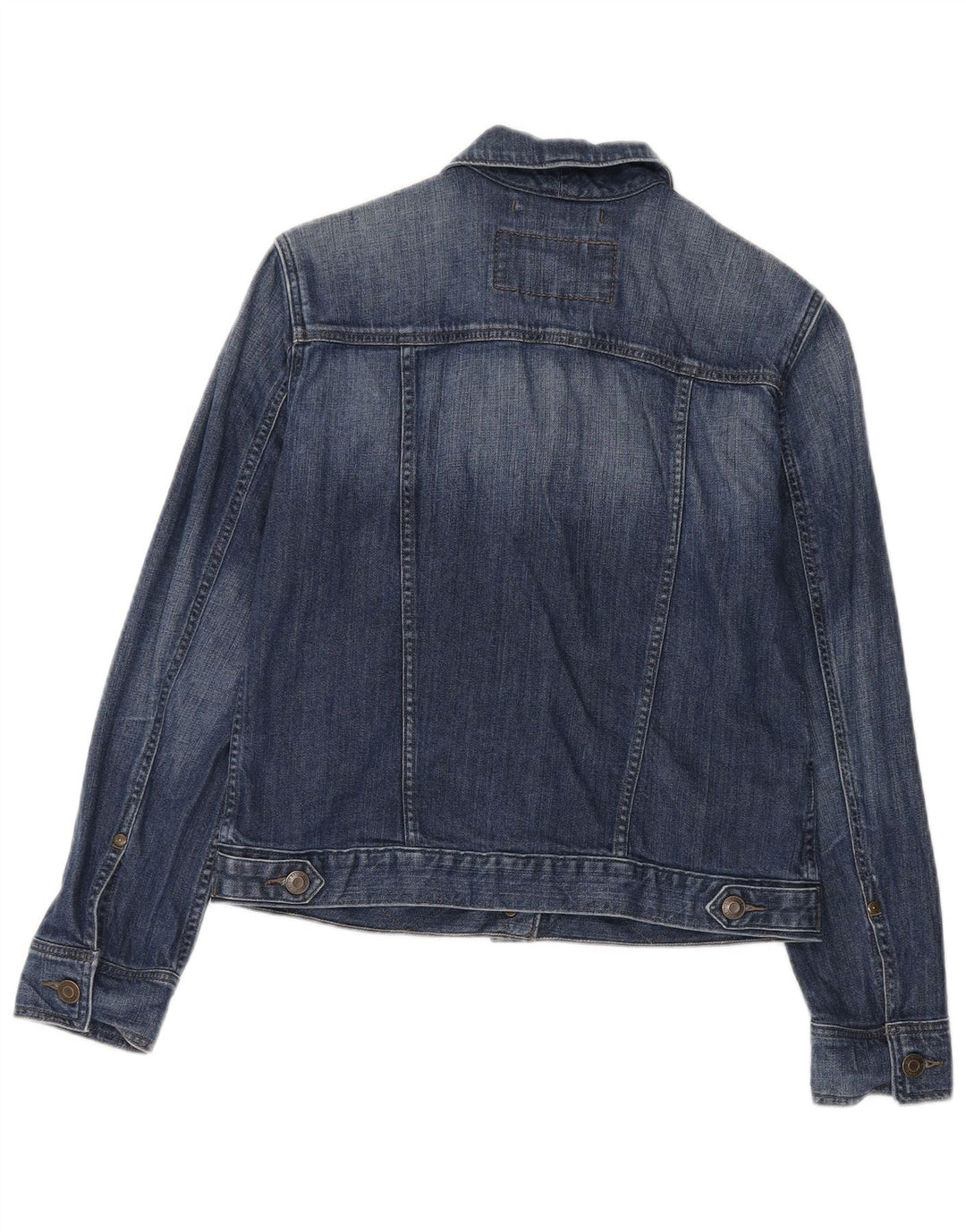 Jachetă de blugi pentru femei Eddie Bauer UK 14, bumbac albastru mediu