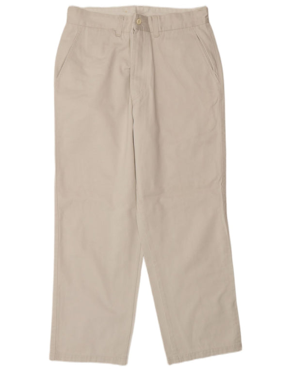 Pantaloni chino drepți pentru bărbați Benetton IT 48 Medium W30 L27 Bumbac alb cadru