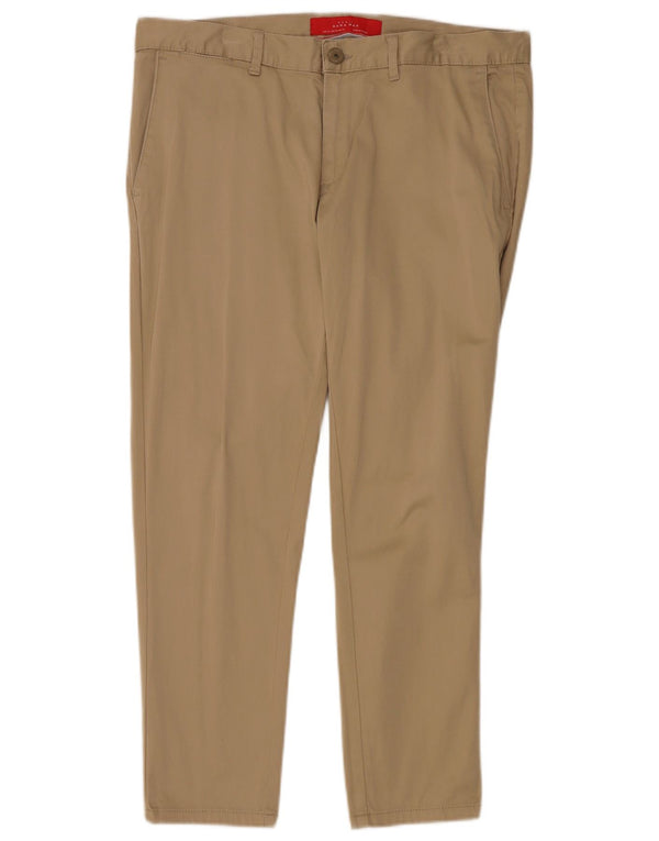 Pantaloni tăiați pentru bărbați Zara EU 42 Large W32 L26 Bej Bumbac