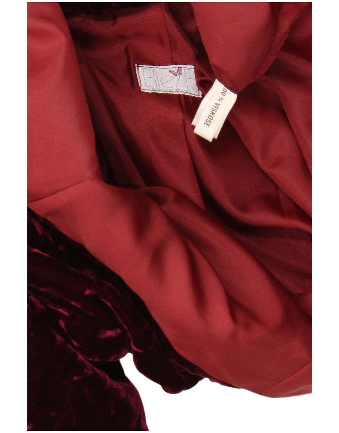 Jachetă Bolero din catifea pentru femei Elle IT 42 Medium Maroon Viscose