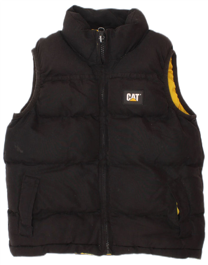 Gilet căptușit pentru băieți CAT 2-3 ani poliester negru