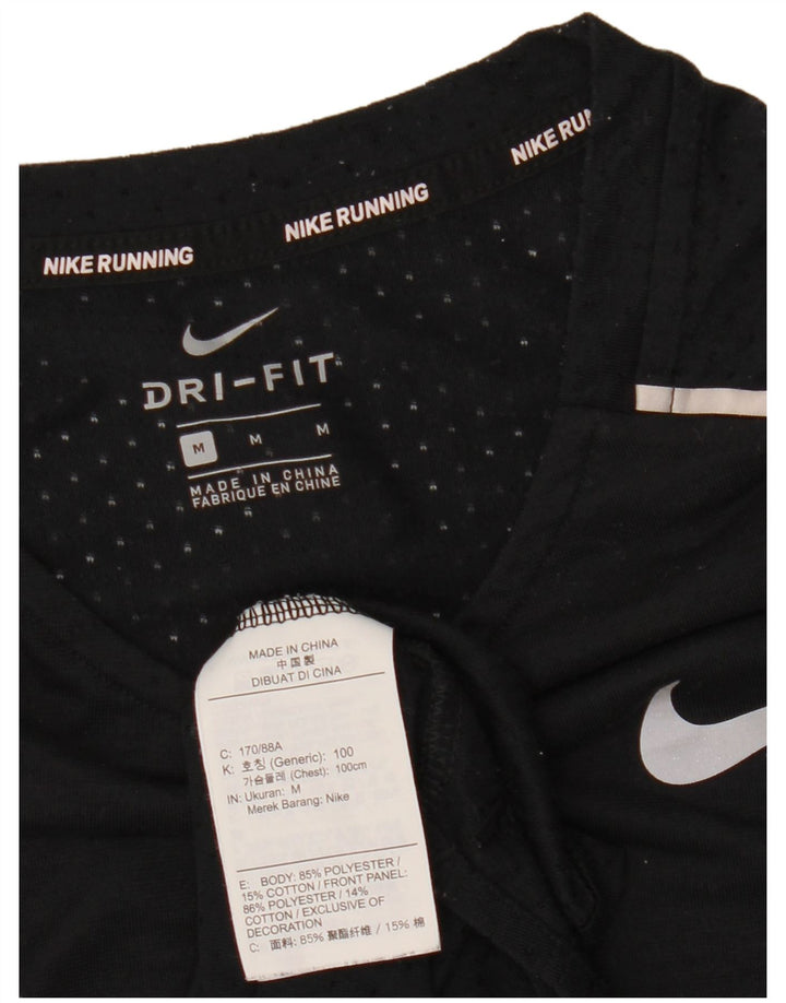 Tricou Nike Dri Fit pentru bărbați Top Mediu Negru Poliester
