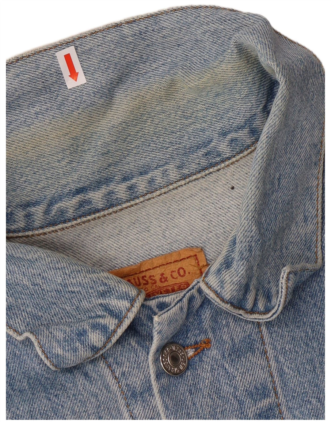 Jachetă de blugi Levi's 501 pentru bărbați UK 42 XL Albastru